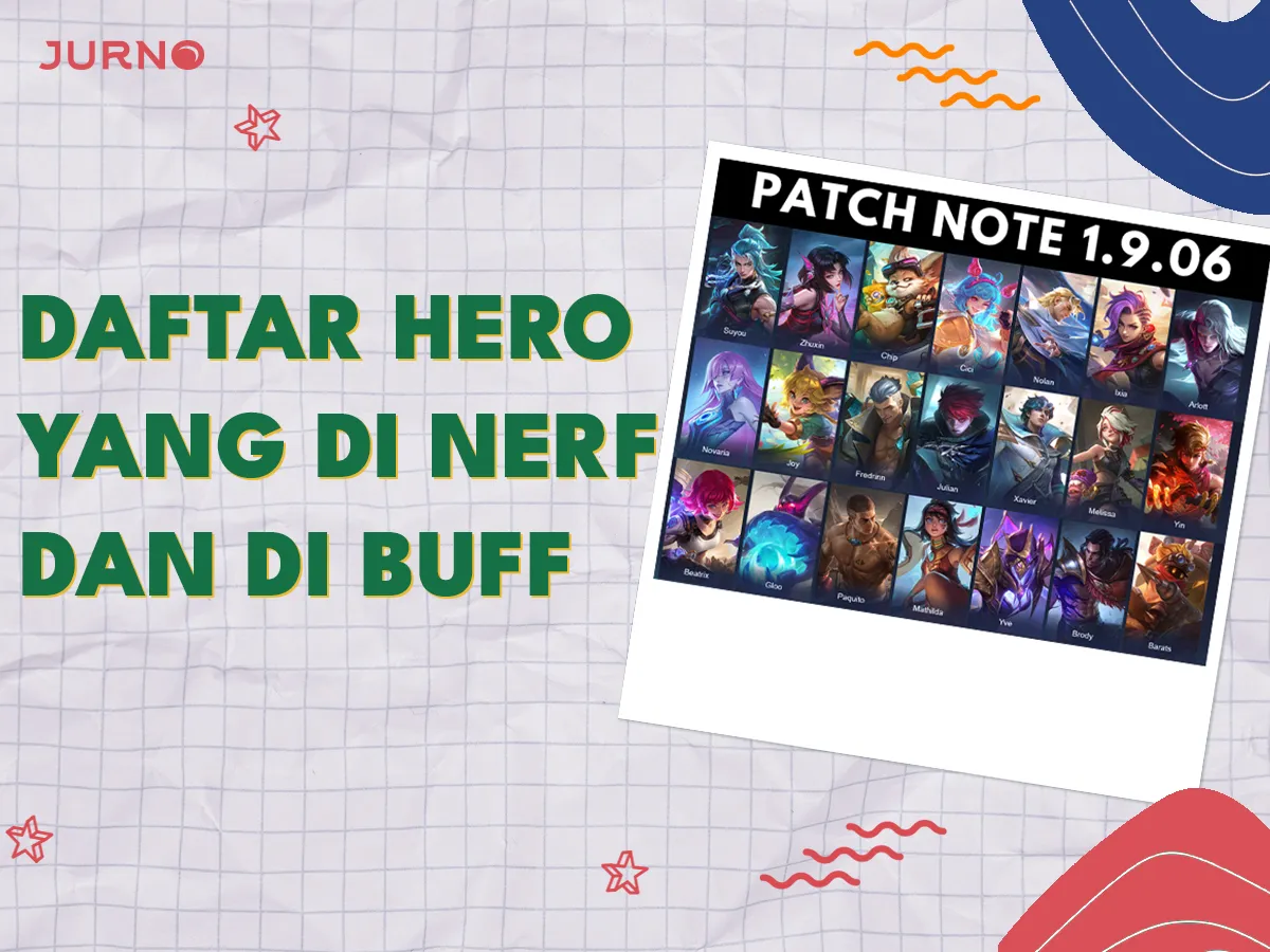 Daftar Hero Nerf dan Buff Mobile Legend di Patch 19 September 2024