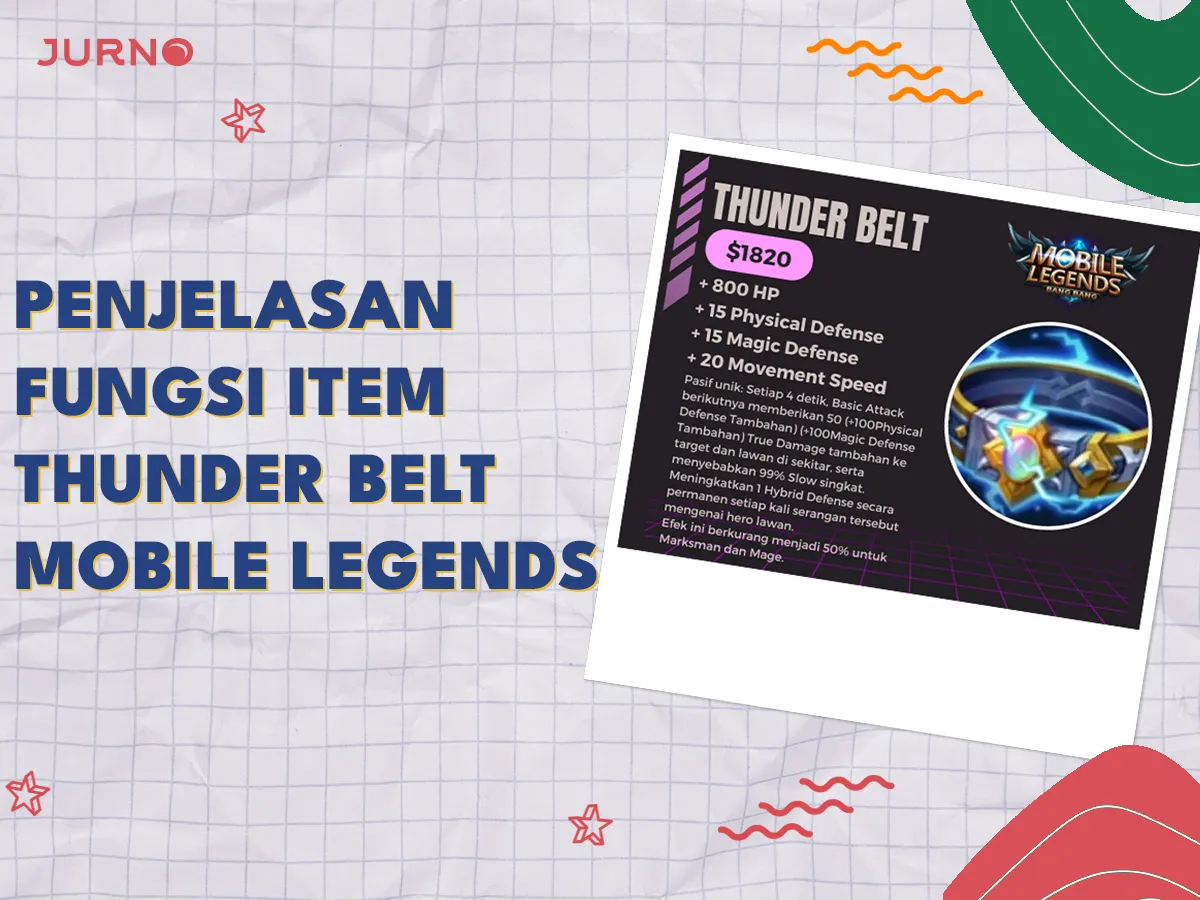 Fungsi Item Thunder Belt ML, Item Defense dan Serangan Serba Bisa