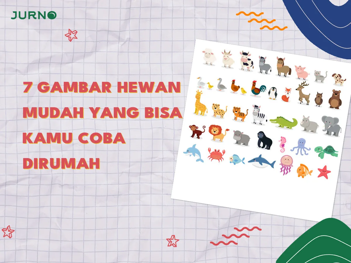 7 Gambar Hewan Mudah yang Bisa Kamu Coba di Rumah