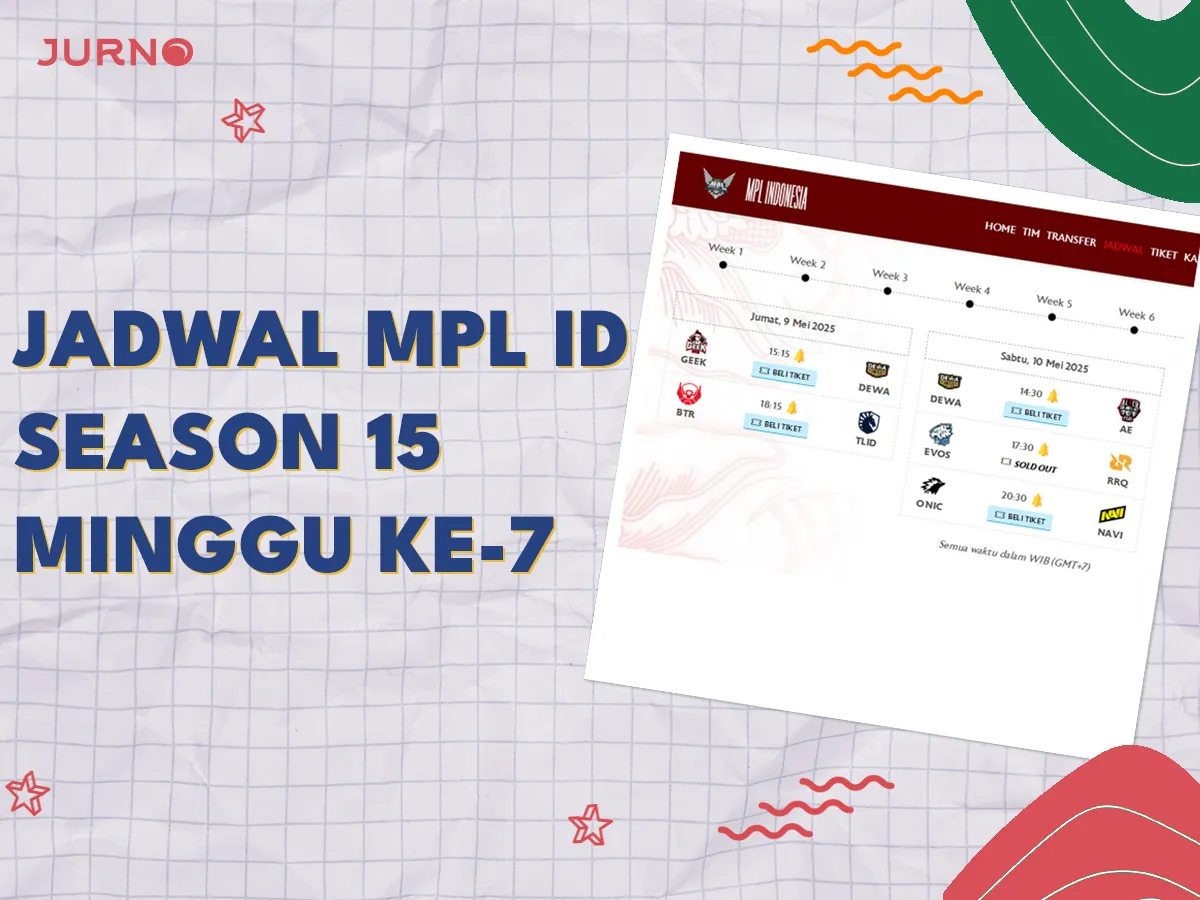 Jadwal MPL ID Season 15 Week 7 (9-11 Mei 2025) Jadwal MPL ID Season 15 Week 7 (9-11 Mei 2025)